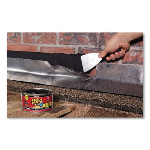 Flex Paste Super Thick Rubberized Paste, 1 Lb Can, Dries Black, 4/carton