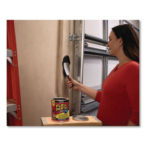 Flex Paste Super Thick Rubberized Paste, 3 Lb Can, Dries Black, 4/carton