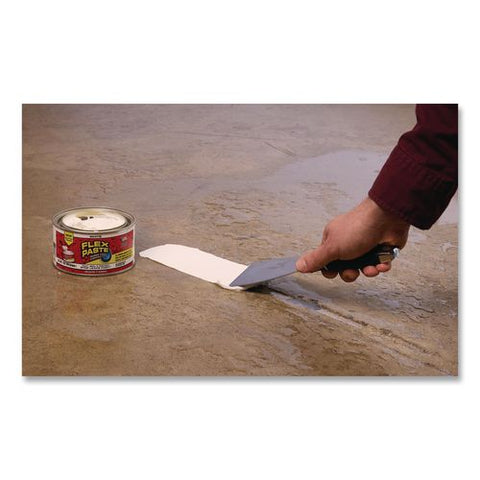Flex Paste Super Thick Rubberized Paste, 1 Lb Can, Dries White, 4/carton