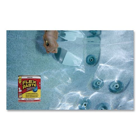 Flex Paste Super Thick Rubberized Paste, 3 Lb Can, Dries White, 4/carton