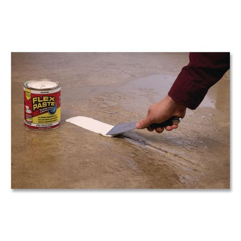 Flex Paste Super Thick Rubberized Paste, 3 Lb Can, Dries White, 4/carton