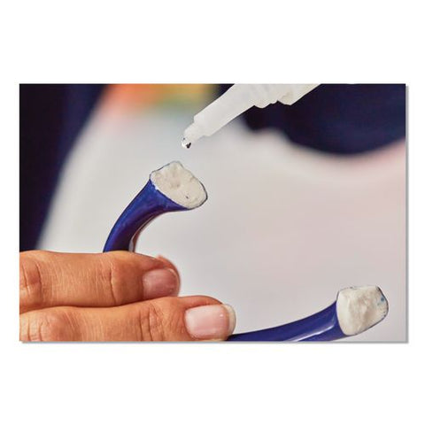 Flex Super Glue, Precision Tip, Gel, 0.5 Oz, Dries Clear, 8/carton