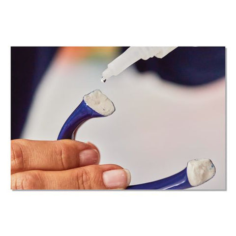 Flex Super Glue, Precision Tip, Gel, 0.7 Oz, Dries Clear, 8/carton