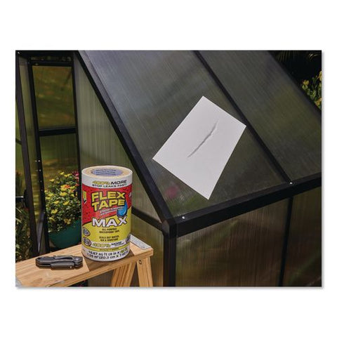 Max Strong Rubberized Waterproof Tape, 4" Core, 39 Mils Thick, 8" X 25 Ft, White, 3/carton