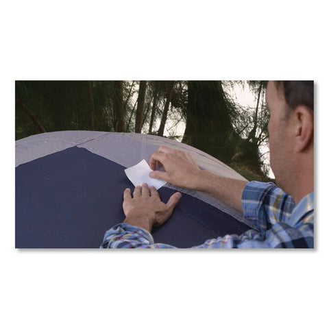 Flex Tape Strong Rubberized Waterproof Tape, 39 Mils Thick, 4" X 3", White, 2 Patches/pack, 24/carton