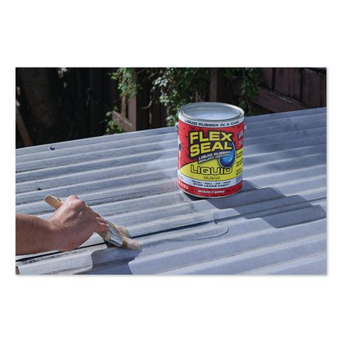 Flex Seal Liquid Rubber Sealant Coating Liquid, 1 Gal Can, Dries Clear, 2/carton