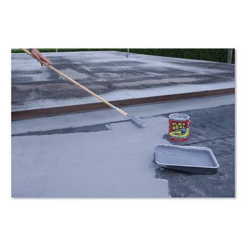 Flex Seal Liquid Rubber Sealant Coating Liquid, 1 Gal Can, Dries Gray, 2/carton