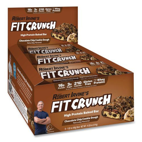 Chocolate Chip Cookie Dough High Protein Baked Bar, 9/box
