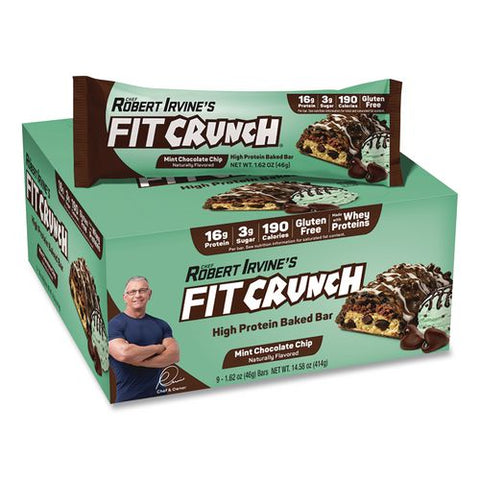 Mint Chocolate Chip High Protein Baked Bar, 1.62 Oz, 9/box