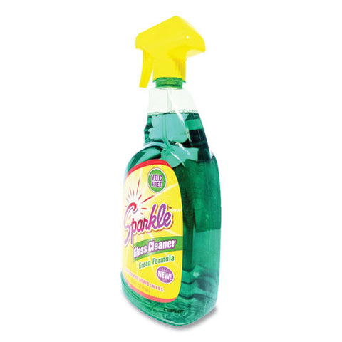 Green Formula Glass Cleaner, 33.8 Oz Bottle