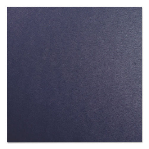 Leather-look Presentation Covers For Binding Systems, Navy, 11.25 X 8.75, Unpunched, 100 Sets/box