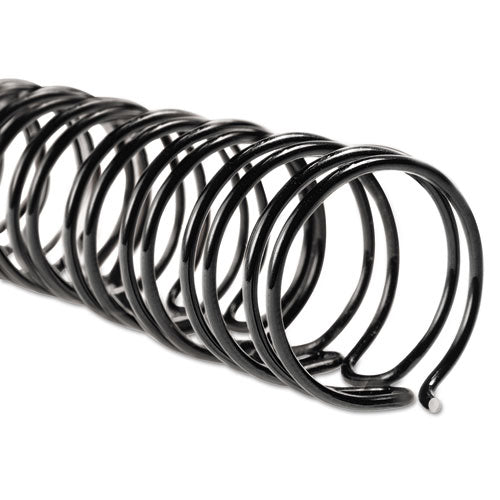 Wirebind Spines, 3/8" Diameter, 85 Sheet Capacity, Black, 100/box