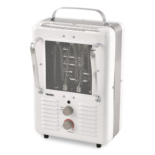 Portable Milkhouse Style Electric Heater, 1,500 W, 8 X 10.25 X 15.75, White