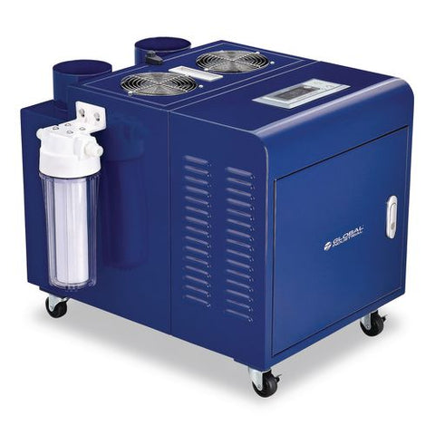 Ultrasonic Humidifier, Cool Mist With Dual Output, 53 Pt Tank Capacity, 18.25 X 24.75 X 22.25, Blue