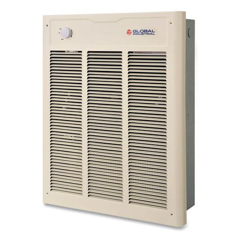 Fan Forced Wall Heater With Enclosed Motor, 4,000 W, 15.75 X 5 X 19.25, White