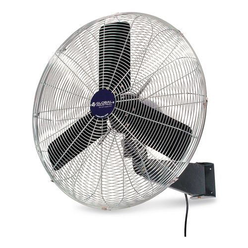 Oscillating Wall Mount Fan, 3 Speed, 24"