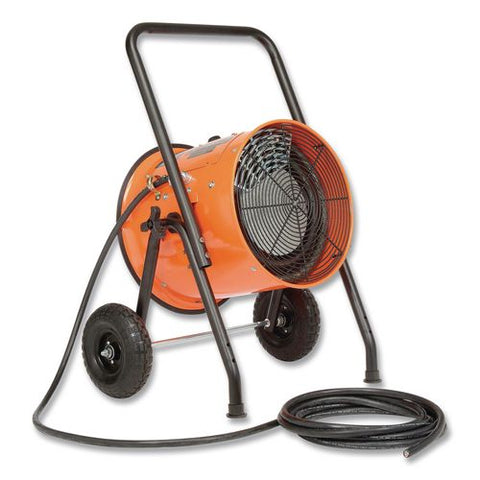 Portable Salamander Heater With Adjustable Thermostat, 15,000 W, 480 V, 21.59 X 28 X 38.5, Orange
