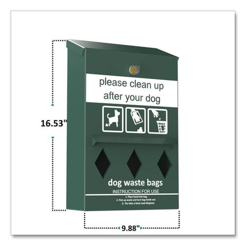 Wall-mount Pet Waste Roll Bag Dispenser