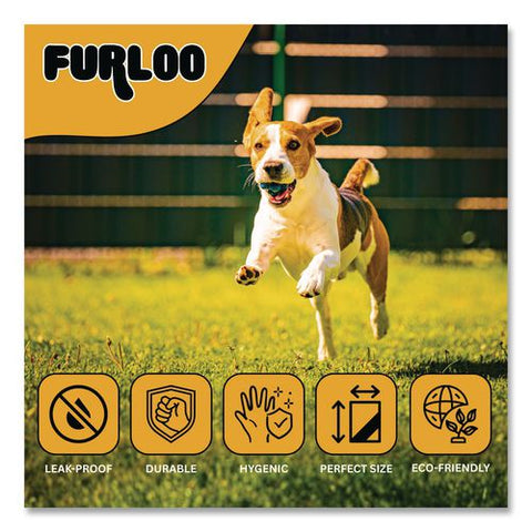 Pet Waste Station Header Heavy-duty Leak-resistant Dog Waste Refill Bags, Open-face, 8.5" X 13.4", Black, 1000 Bags/carton