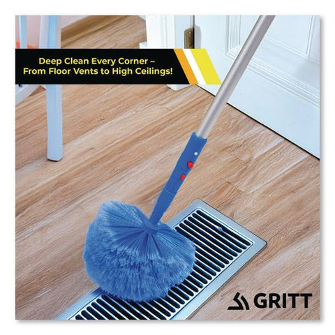 Cobweb/corner Duster Brush With Telescopic Pole, 3 Ft To 6 Ft Handle
