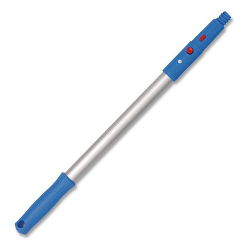 20" Aluminum Pole With Click/lock Adapter Cone, Blue/silver, 2/pack
