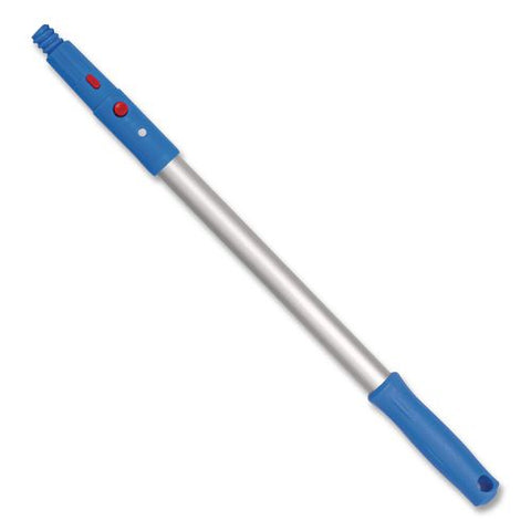 20" Aluminum Pole With Click/lock Adapter Cone, Blue/silver, 3/pack