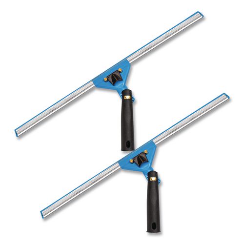Swivel Window Squeegee With Quick Release, 18" Wide Blade, 2/pack