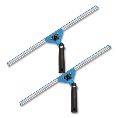 Swivel Window Squeegee With Quick Release, 18" Wide Blade, 2/pack