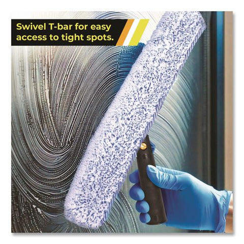 Heavy-duty Swivel Window Washer, 14" Wide Blade, 3/pack