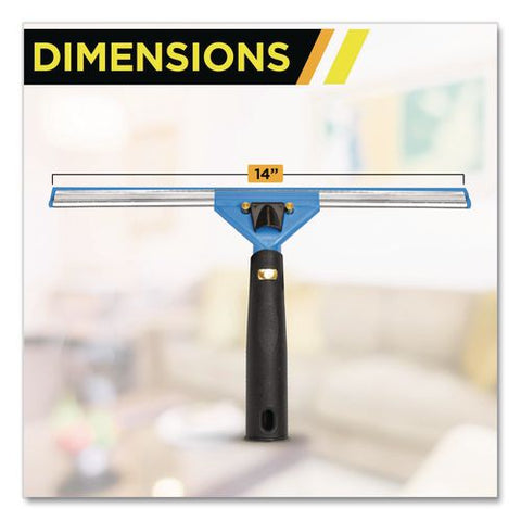 Swivel Window Washing Kit With Squeegee And Washer, 14" Wide, 2/kit