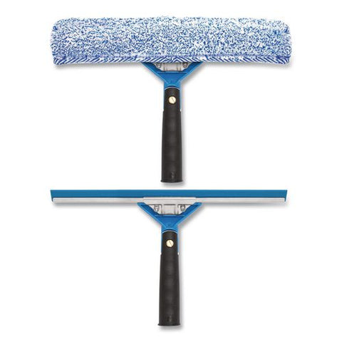 Swivel Window Washing Kit With Squeegee And Washer, 14" Wide, 2/kit