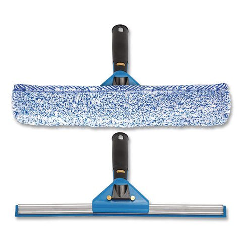 Swivel Window Washing Kit With Squeegee And Washer, 14" Wide