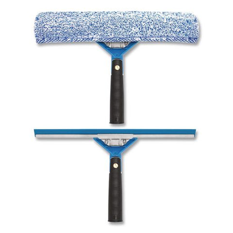 Swivel Window Washing Kit With Squeegee And Washer, 14" Wide