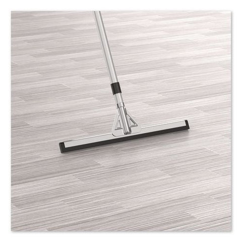 Double Neoprene Foam Floor Squeegee With 72" Aluminum Telescopic Handle, 18" Wide Blade, 4/kit