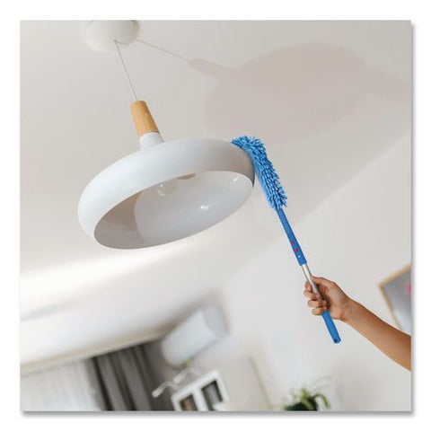 Flexible Wand Duster With Microfiber And Chenille Sleeve And 20" Pole, 2/kit
