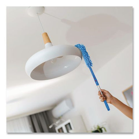 Flexible Wand Duster With Microfiber And Chenille Sleeve And 20" Pole, 3/kit