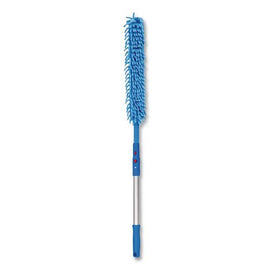Flexible Wand Duster With Microfiber And Chenille Sleeve And 20" Pole