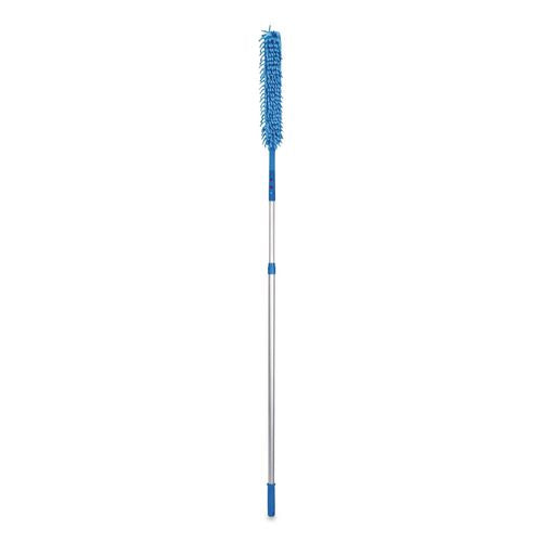 Flexible Wand Duster With Microfiber And Chenille Sleeve And 6 Ft Telescopic Pole