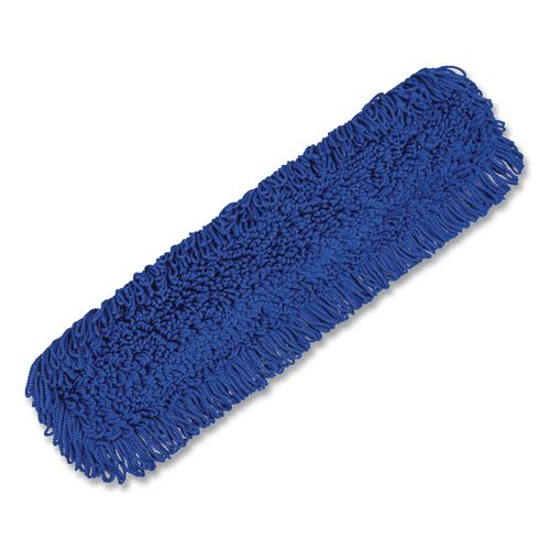 Microfiber Looped Dust Mop Pad Head, 36 X 5, Blue