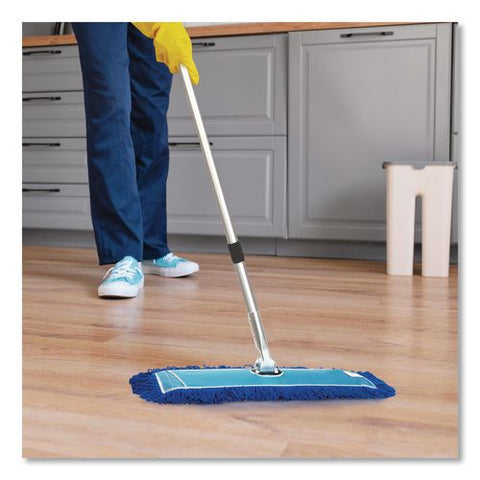 Microfiber Looped Dust Mop Pad Head, 36 X 5, Blue