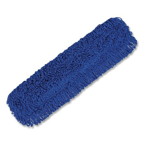 Microfiber Looped Dust Mop Pad Head, 36 X 5, Blue