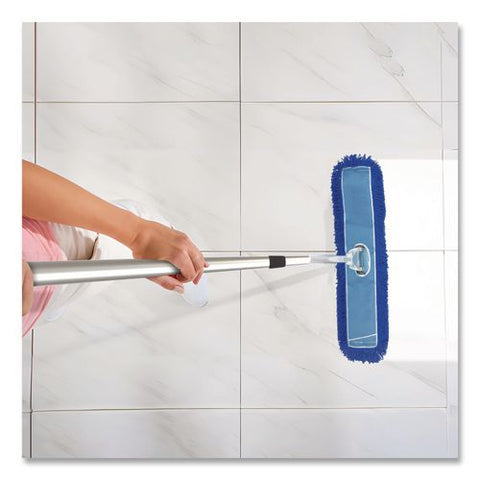Microfiber Looped Dust Mop Pad Head, 48 X 5, Blue, 3/pack