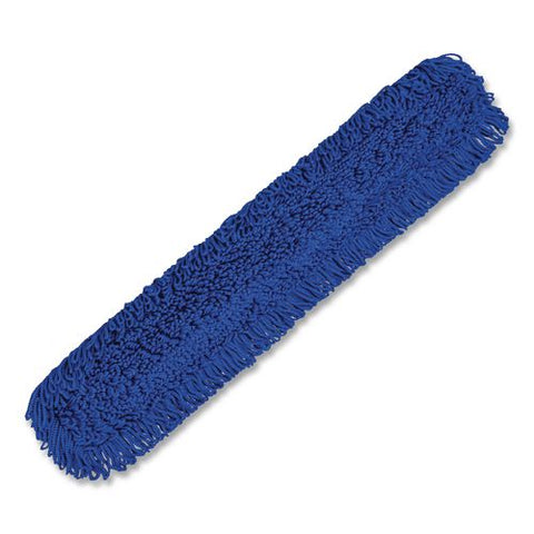 Microfiber Looped Dust Mop Pad Head, 48 X 5, Blue, 6/pack