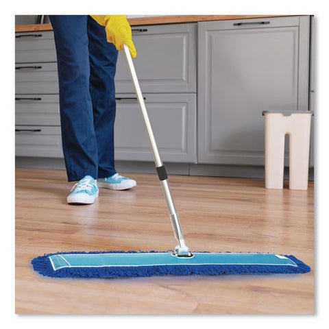 Microfiber Looped Dust Mop Pad Head, 60 X 5, Blue, 3/pack