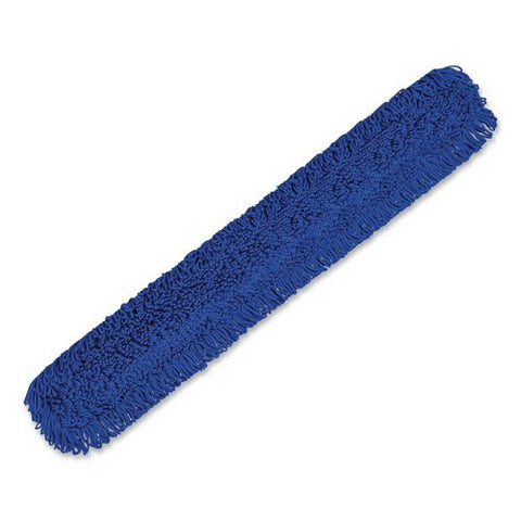 Microfiber Looped Dust Mop Pad Head, 60 X 5, Blue, 6/pack