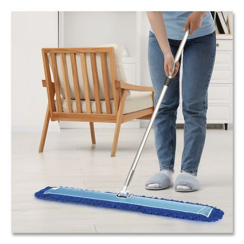 Microfiber Looped Dust Mop Pad Head, 60 X 5, Blue