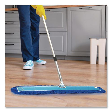 Microfiber Looped Dust Mop Pad Head, 60 X 5, Blue