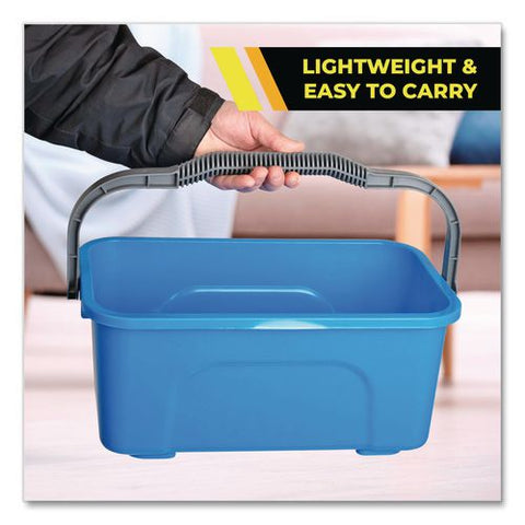 Window And General Cleaning Bucket, 3 Gal, Blue, 2/carton