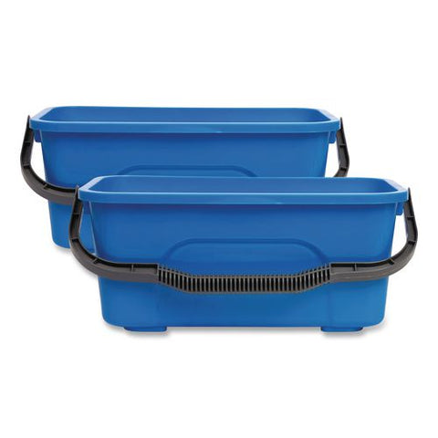 Window And General Cleaning Bucket, 3 Gal, Blue, 2/carton