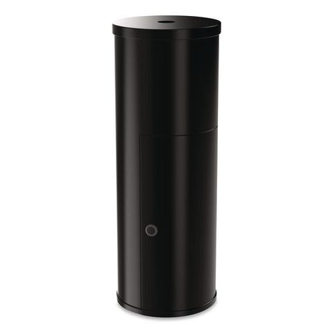 Floor Stand Wet Wipe Dispenser Station With 7 Gallon Built-in Trash Can, 13.1 X 13.1 X 36, Black